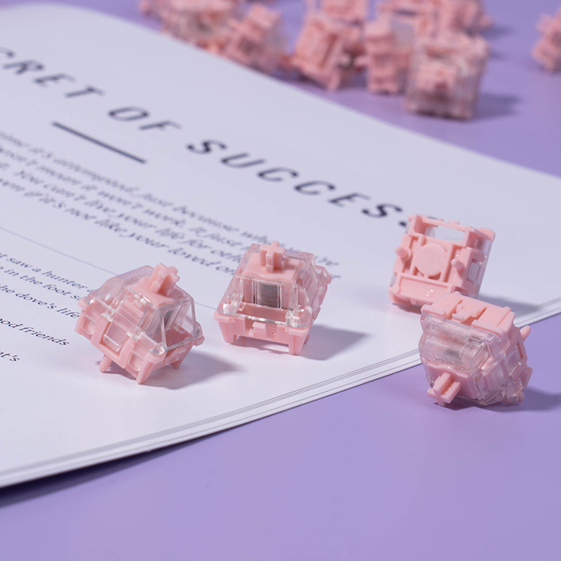 Gateron X Cuxiukeys Magnetic Pink Jade Switch