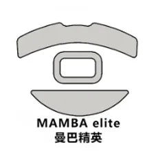 2018 New Arrival 2 sets/pack Tiger Gaming Mouse Skates Feet For Razer Mamba 4G 5G Elite White Mouse Glides Curve Edge