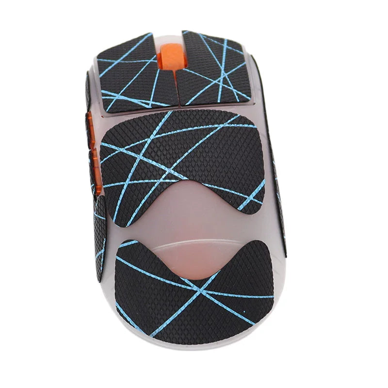 1 Set High-Quality Polyurethane Sweat-Absorbent Mouse Anti Slip Grips Tape Sticker For SCYROX V12L Large Size Mouse