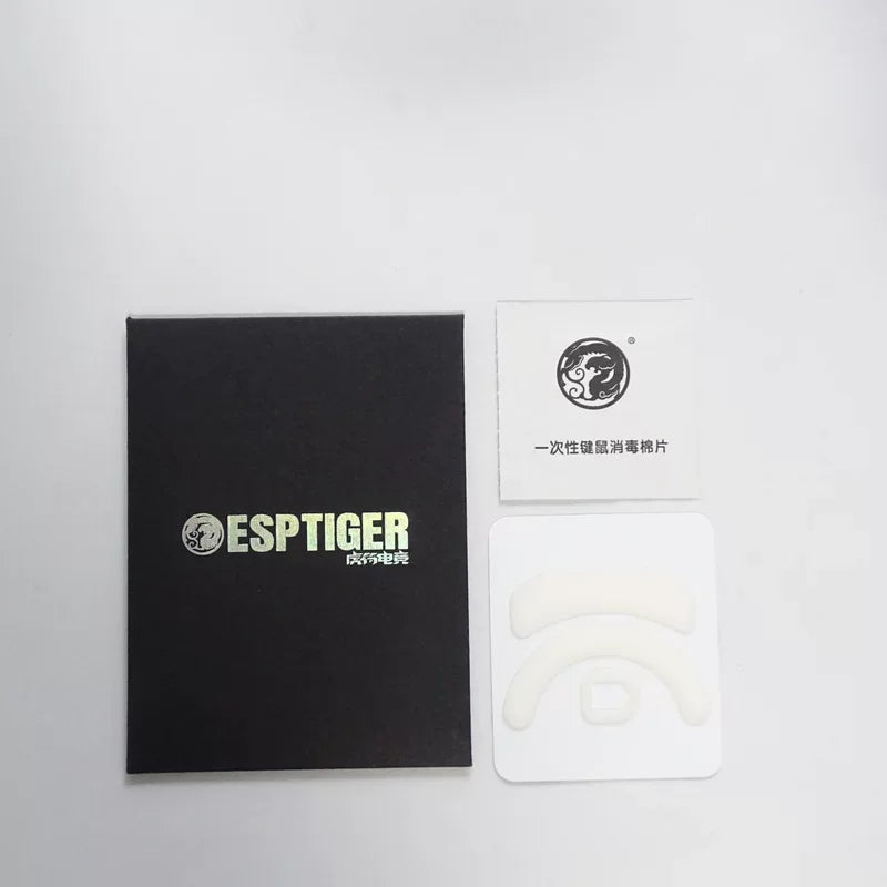 1 Pack Original Esptiger ICE V2 Mouse Skates For RAZER COBRA Pro Mouse White Arc Esports PTFE Speed Smooth Mice Feet Glides