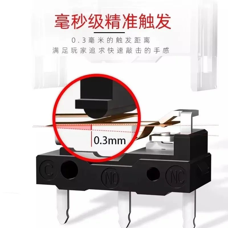 New Kailh GM 8.0 micro switch GM8.0 Gold Contactor 80 Million Click Life Computer mouse left right Micro Swicth button