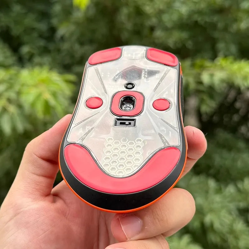 1 Piece Mouse Bottom Dustproof Sticker For Fnatic x Lamzu Maya X / Maya Clear Black Carbon Fibre Dust Proof Stickers