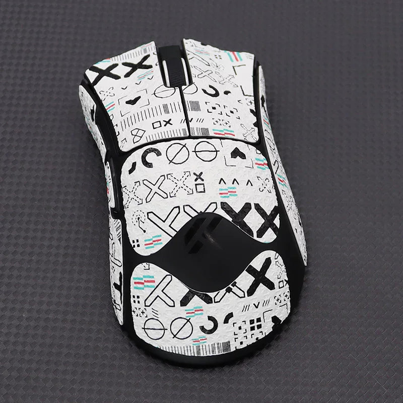 1 Set High-Quality Polyurethane Sweat-Absorbent Mouse Anti Slip Grips Tape Sticker For MCHOSE V7