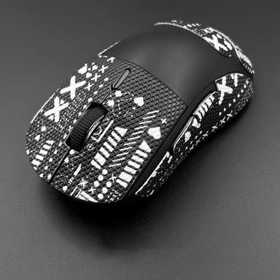 1 Set 6D Diamond Texture Mouse Anti Slip Sticker For AJazz AJ199 Anti Sweat Stickers Tape Non-slip Suede