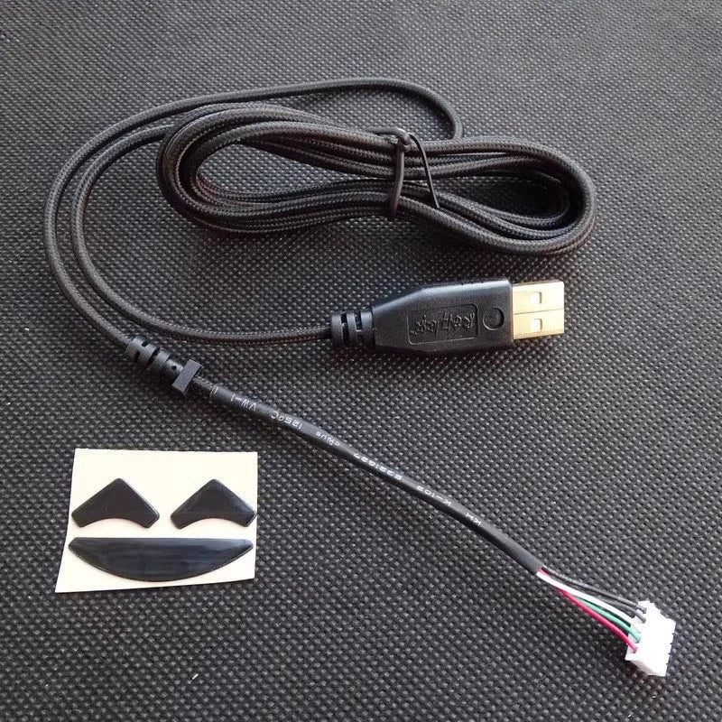1 Piece Original Mouse Cable For Razer Deathadder 2013 Elite Essential 2000 Imperator 3.5G 4G Snake Skin Wire Free Mouse Skates