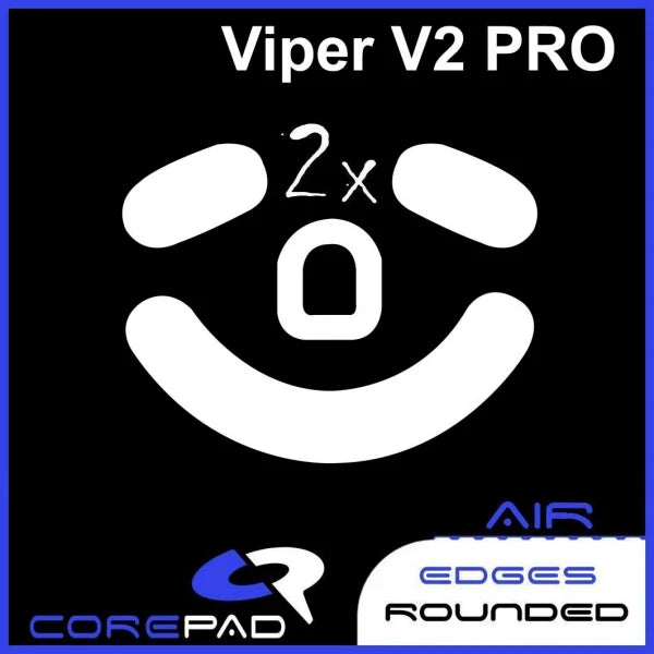 2 Sets Original Corepad Air Pro Ctrl Mouse Skates For Razer Viper Deathadder V4 V3 Pro Mini SE Esports Smooth Control PTFE Glide