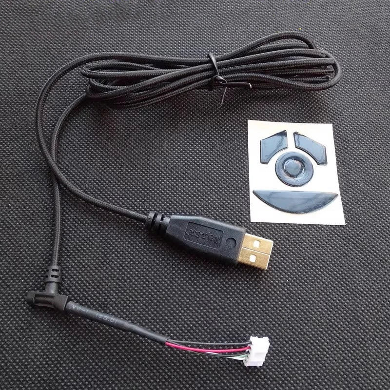 1 Piece Original Mouse Cable For Razer Deathadder 2013 Elite Essential 2000 Imperator 3.5G 4G Snake Skin Wire Free Mouse Skates