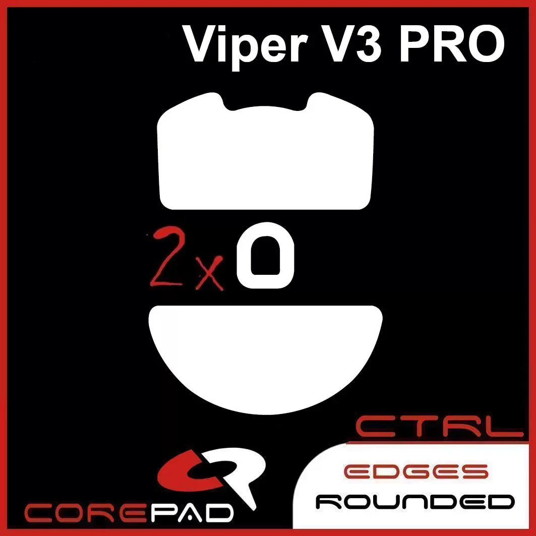 2 Sets Original Corepad Air Pro Ctrl Mouse Skates For Razer Viper Deathadder V4 V3 Pro Mini SE Esports Smooth Control PTFE Glide