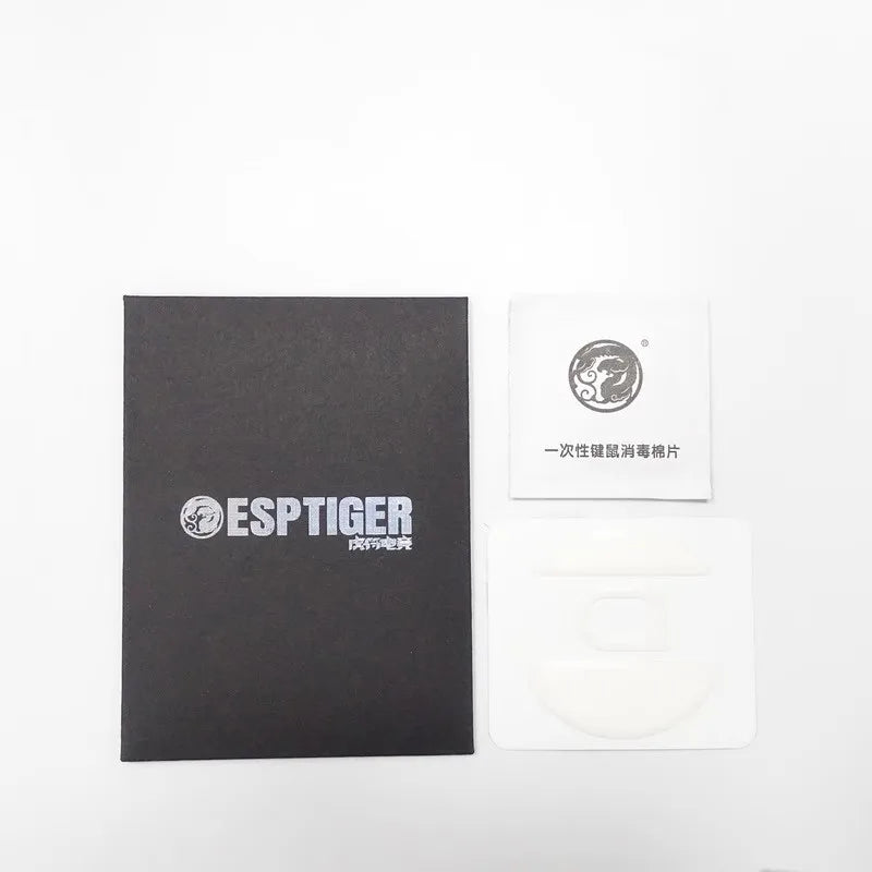 1 Pack Original Esptiger ICE V2 Mouse Skates For Xtrfy M8 Wireless M8W Mouse White Arc Esports PTFE Mice Feet Glides