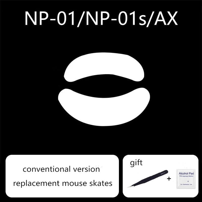 1 Set Ultraglide Mouse Skates For VAXEE NP-01 AX NP-01S Wireless Control Speed Mouse Feet ICE Version ARC PTFE Mice Glides