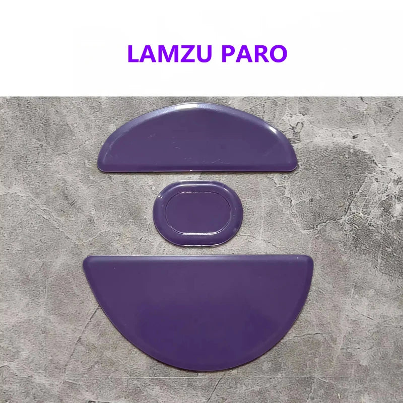 1 Set PTFE Anti-Collapse Arc-Edged Mouse Skate For Lamzu Paro Maya Tachi Similar To Obsidian Air Purple Haze Mouse Feet Glides