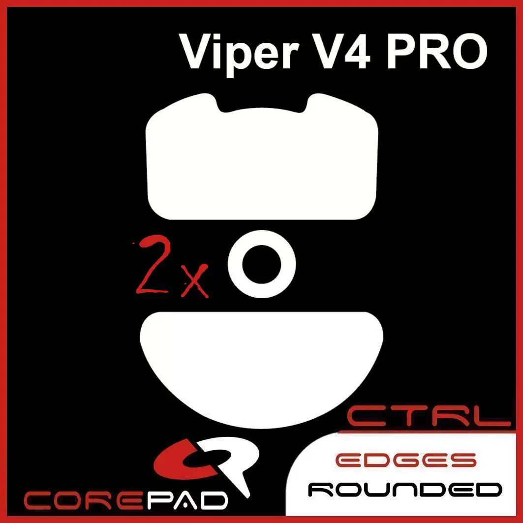 2 Sets Original Corepad Air Pro Ctrl Mouse Skates For Razer Viper Deathadder V4 V3 Pro Mini SE Esports Smooth Control PTFE Glide