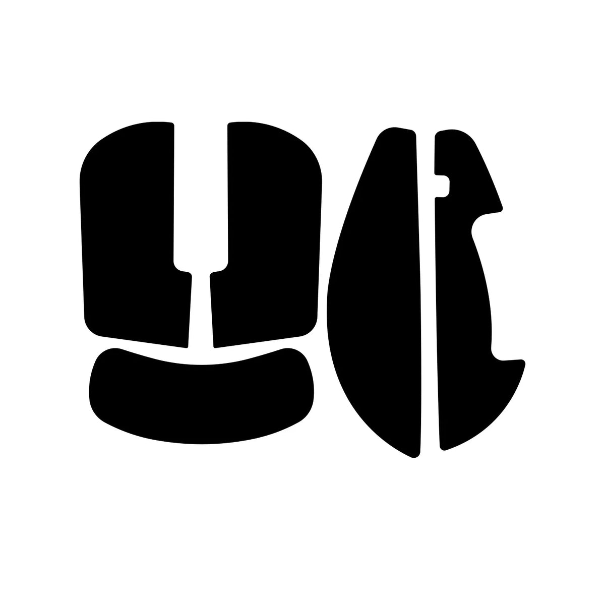 1 Set Meow Gaming Gear MGG Ultraglide Mouse Anti Slip Grip Sticker For ATK Duckbill Ultra Mouse Non-Slip Anti Sweat Tape