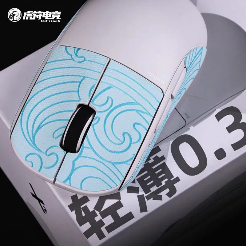 1 Pack Esports Tiger Ying Series Mouse Anti Slip Sticker For PULSAR X2 Wireless X2 mini Mice Non-Slip Anti Sweat Tape