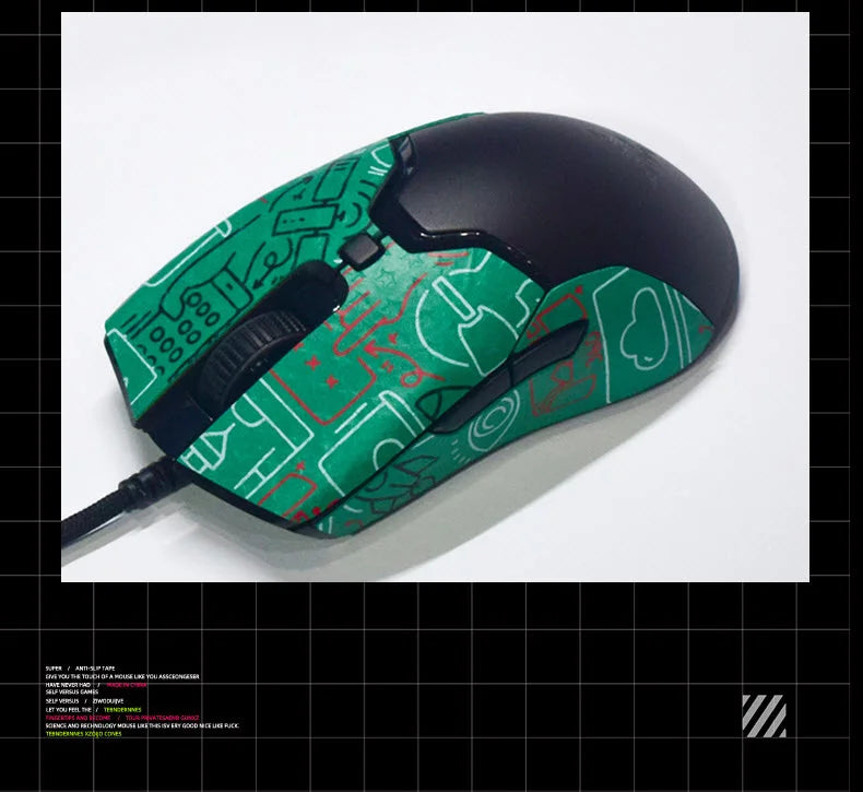 1 Pack Mouse Anti Slip Sticker For Razer Viper Wired/Viper Ultimate/Viper Mini Anti Sweat Tape Non-slip Stickers