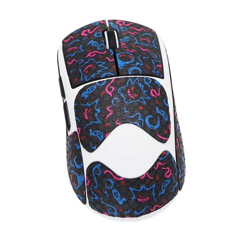 1 Set High-Quality Polyurethane Sweat-Absorbent Mouse Anti Slip Grips Tape Sticker For AULA Kunlun X5 Tri-Mode Wireless Mouse