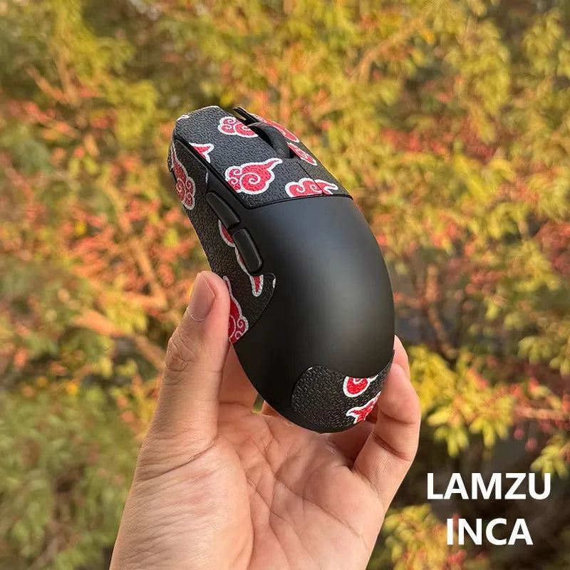 1 Set Ultraglide Mouse Anti Slip Sticker For LAMZU INCA Non-Slip Anti Sweat Tape Ultrathin Snowflake Lizard Texture