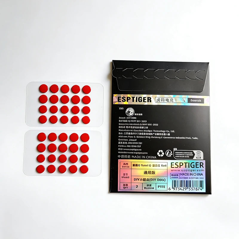 40PCE/Set Esports Tiger PTFE Small Round Dots Mouse Skates Mice Feet Glides For Cloth Hard Glass Mouse Pads