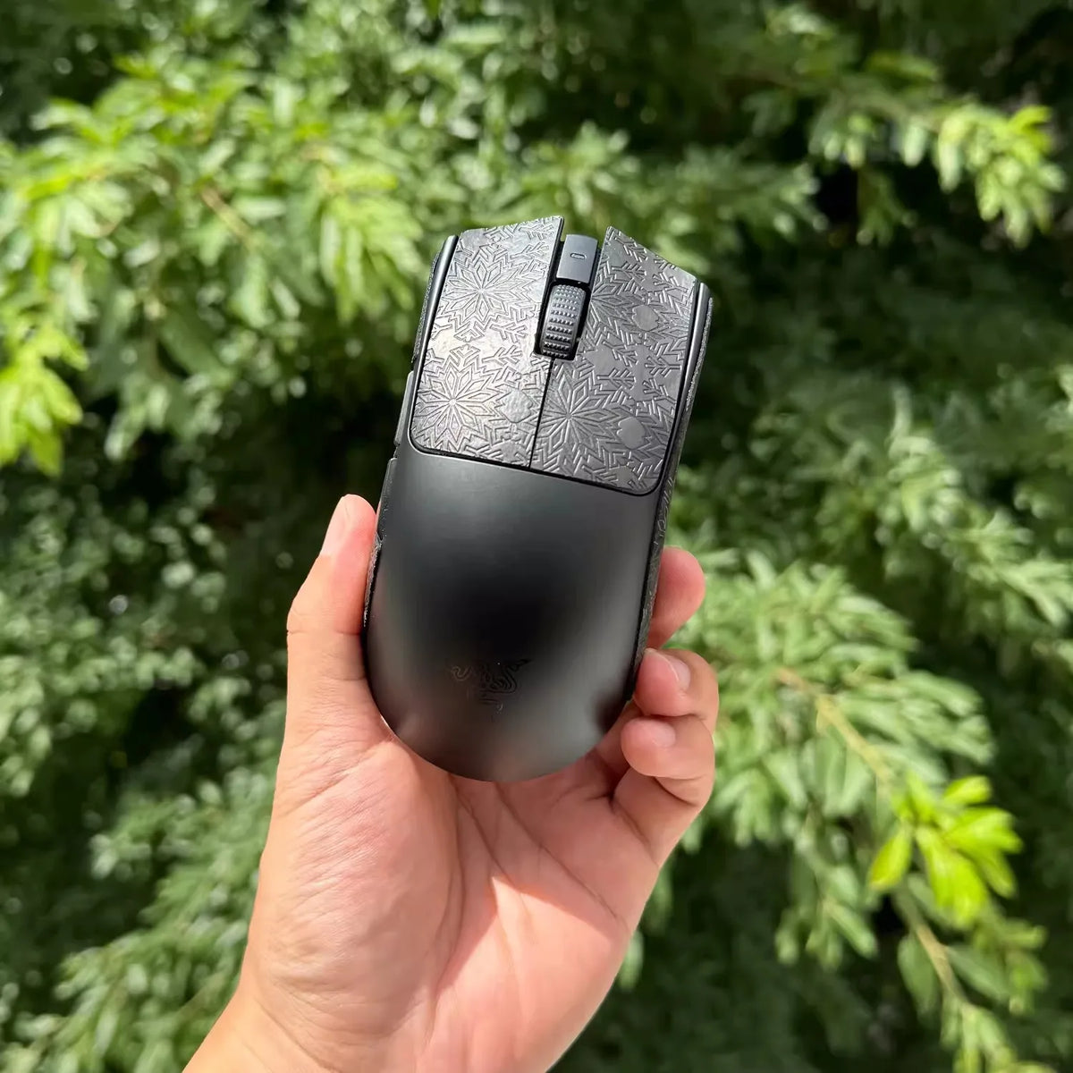 1 Set Ultraglide Mouse Anti Slip Sticker For Razer VIPER V3 PRO Non-Slip Anti Sweat Tape Ultrathin Snowflake Lizard Texture
