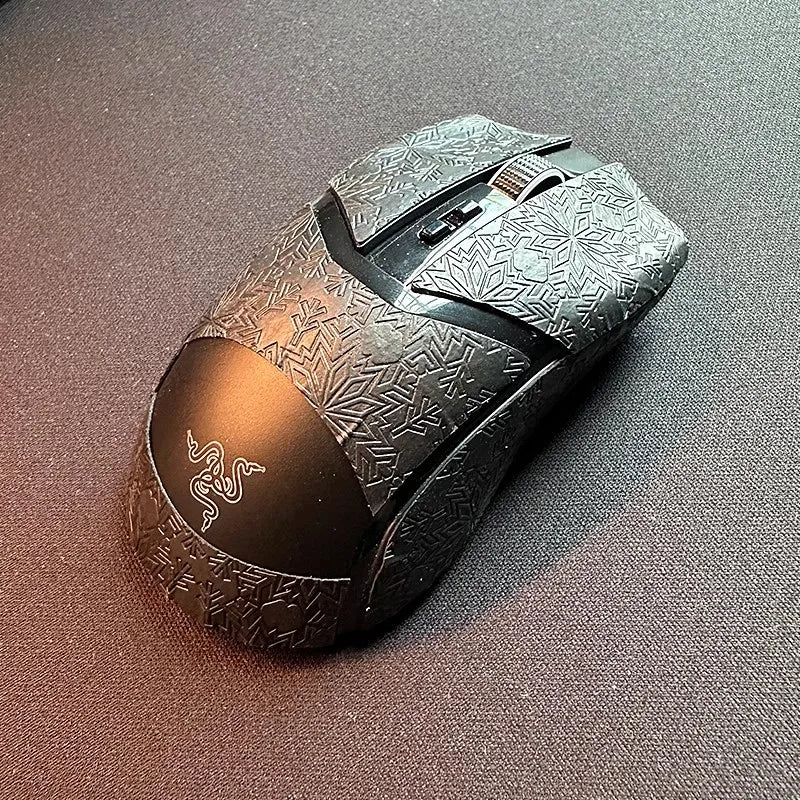 1 Set Ultraglide Mouse Anti Slip Sticker For Razer Cobra Pro Mice Non-Slip Anti Sweat Tape Snowflake Texture