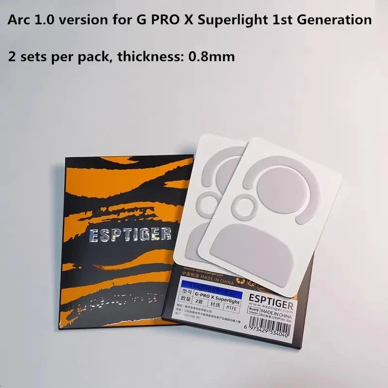 1 Pack Esptiger Mouse Skates Feet For G PRO X Superlight GPX 2 GPW 1st 2nd 3rd 4th Generation 2C White Arc 2.0 ICE Mouse glides