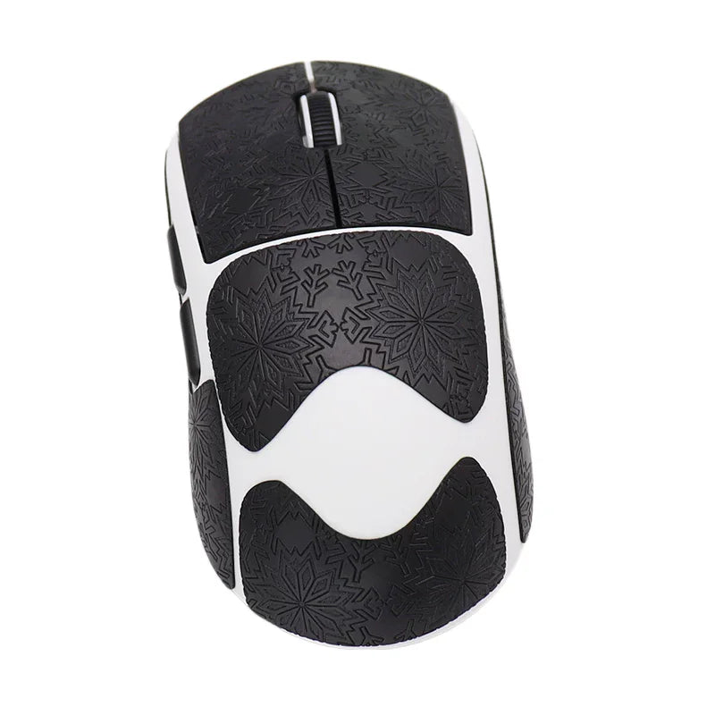 1 Set High-Quality Polyurethane Sweat-Absorbent Mouse Anti Slip Grips Tape Sticker For AULA Kunlun X5 Tri-Mode Wireless Mouse