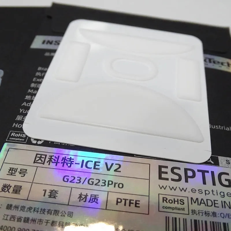 1 Pack Original Esptiger ICE V2 Mouse Skates For Incott G23/G23 Pro Mouse White Arc Esports PTFE Mice Feet Glides