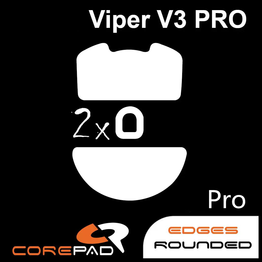 2 Sets Original Corepad Air Pro Ctrl Mouse Skates For Razer Viper Deathadder V4 V3 Pro Mini SE Esports Smooth Control PTFE Glide