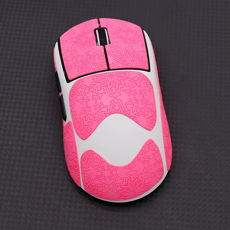 1 Set High-Quality Polyurethane Sweat-Absorbent Mouse Anti Slip Grips Tape Sticker For AULA Kunlun X5 Tri-Mode Wireless Mouse