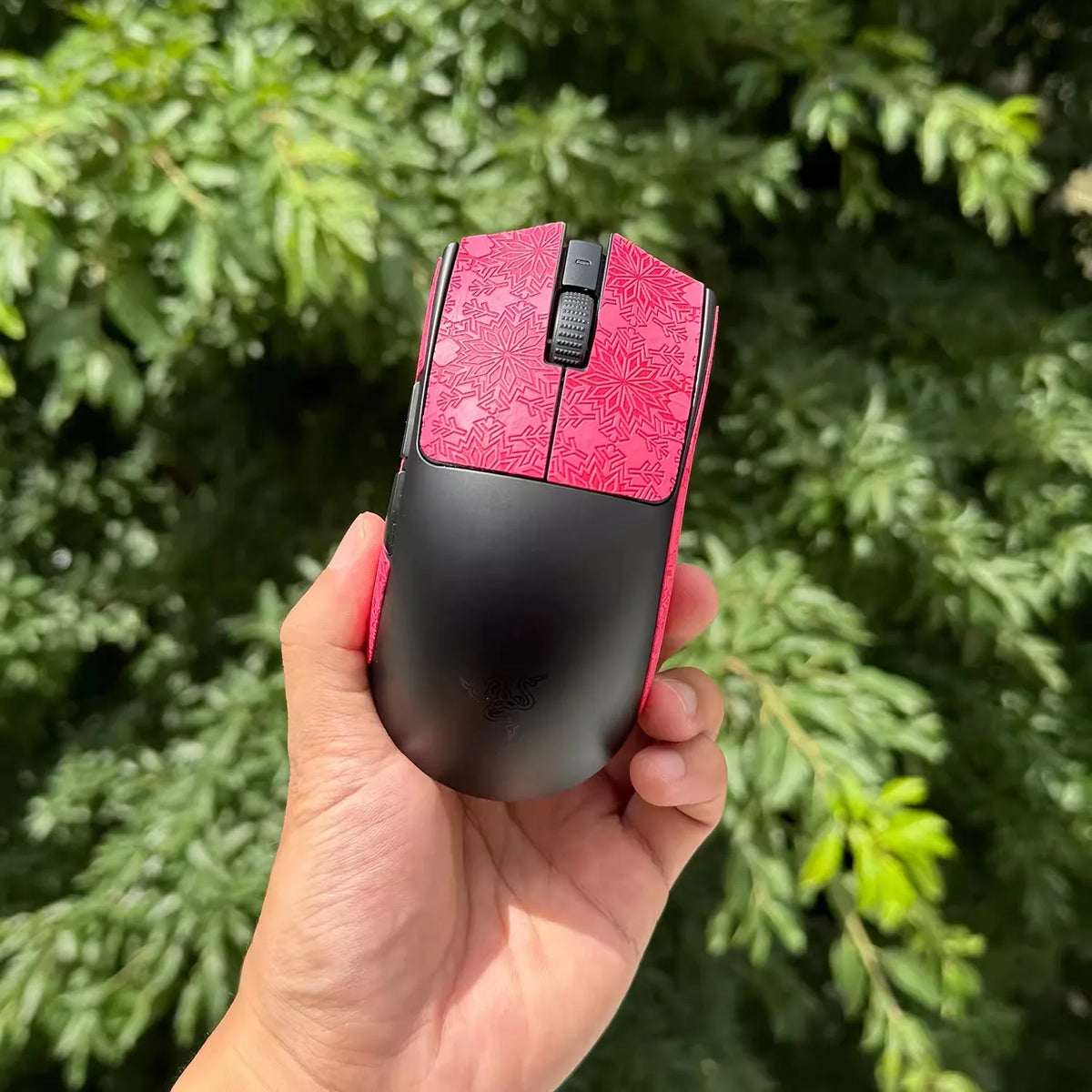 1 Set Ultraglide Mouse Anti Slip Sticker For Razer VIPER V3 PRO Non-Slip Anti Sweat Tape Ultrathin Snowflake Lizard Texture