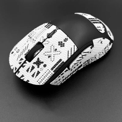 1 Set 6D Diamond Texture Mouse Anti Slip Sticker For AJazz AJ199 Anti Sweat Stickers Tape Non-slip Suede