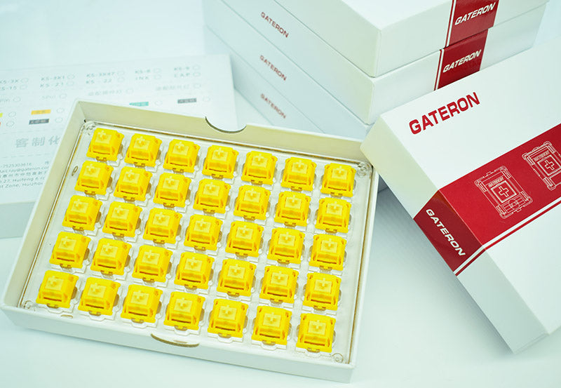 GATERON CAP Yellow V2 Golden Linear Switch Linear