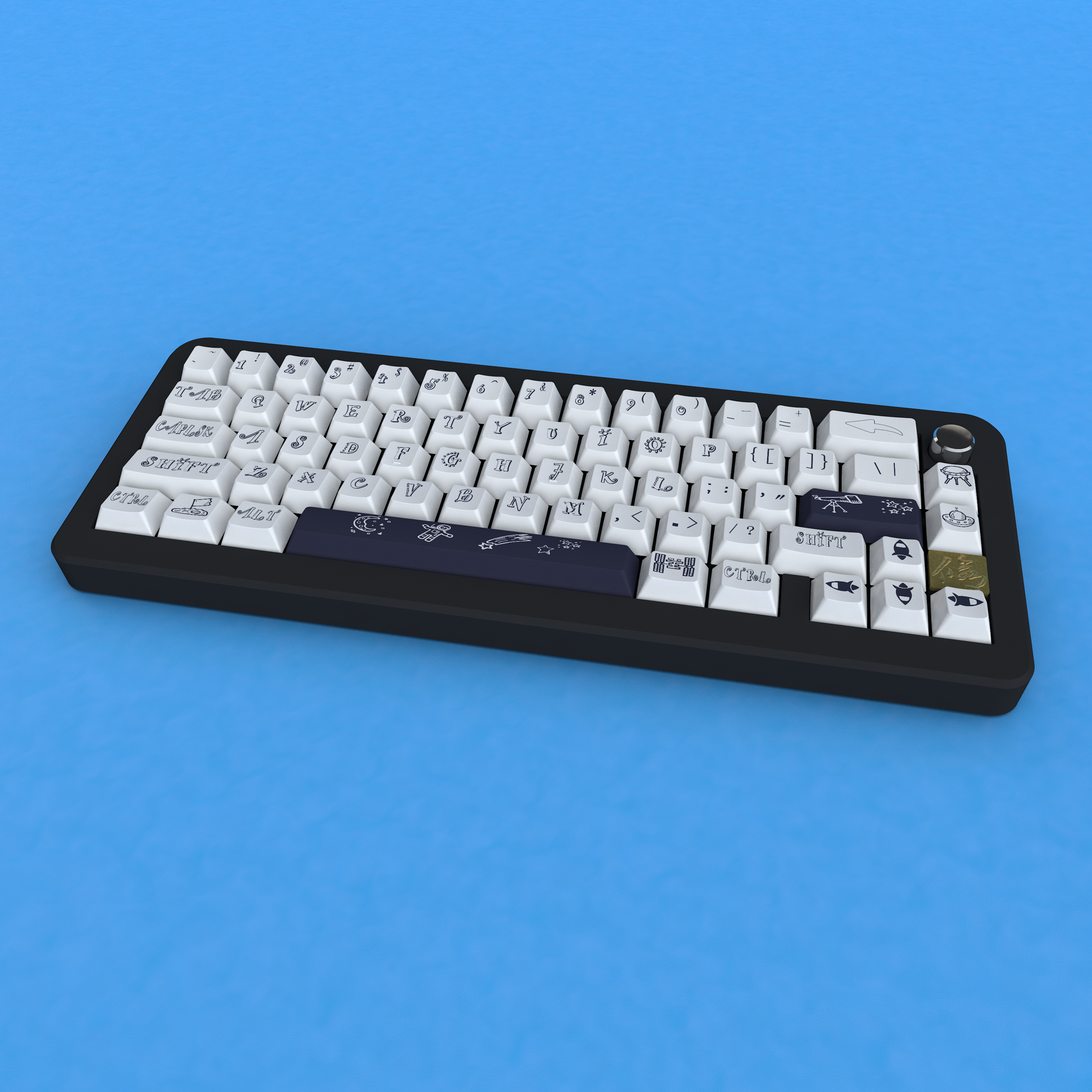 Outer Space Cherry Profile Keycap set