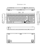 GATERON Co-branded IG 98 Mechanical Keyboard (Splashing Ink,Mountain top)