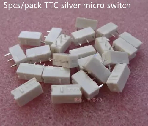 5pcs/pack original TTC gold/silver micro switch mouse button accessories 30 millions lifetime