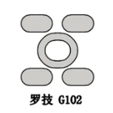 1 pack Tiger Gaming Mouse Skates Feet For Logitech G102/G pro Wired/G502 White Glides Curve Edge ICE Version