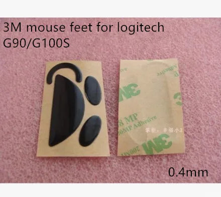 1 set original mouse feet mouse skates for Logitech G100 G100S G90 FTPE material 0.4mm/0.6mm