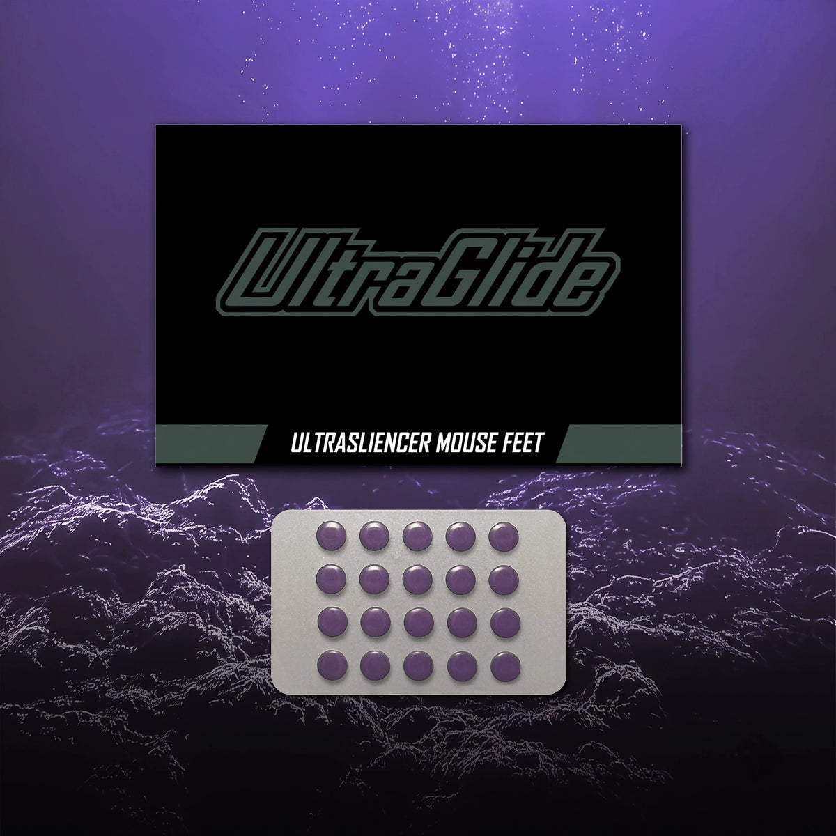 Ultraglide喵呜外设减震消音小圆点特氟龙脚贴PTFE玻璃垫布垫耐磨