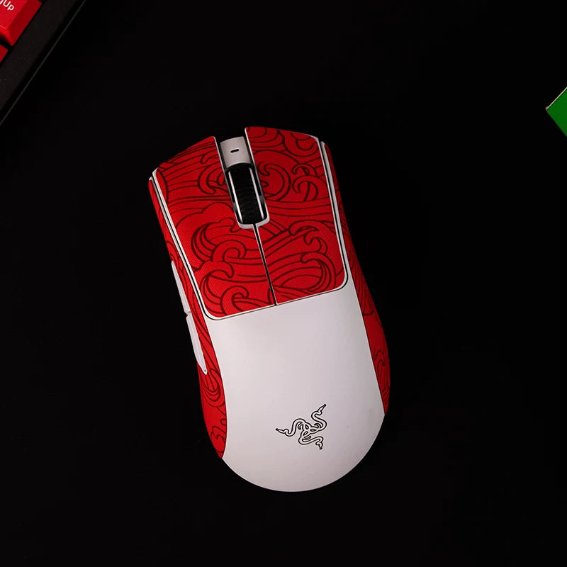 1 Pack Esports Tiger Ying Series Mouse Anti Slip Sticker For Razer Deathadder V3 Pro Mice Non-Slip Anti Sweat Tape