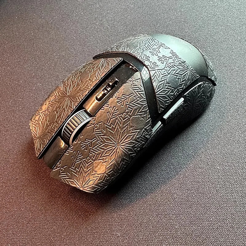 1 Set Ultraglide Mouse Anti Slip Sticker For Razer Cobra Pro Mice Non-Slip Anti Sweat Tape Snowflake Texture