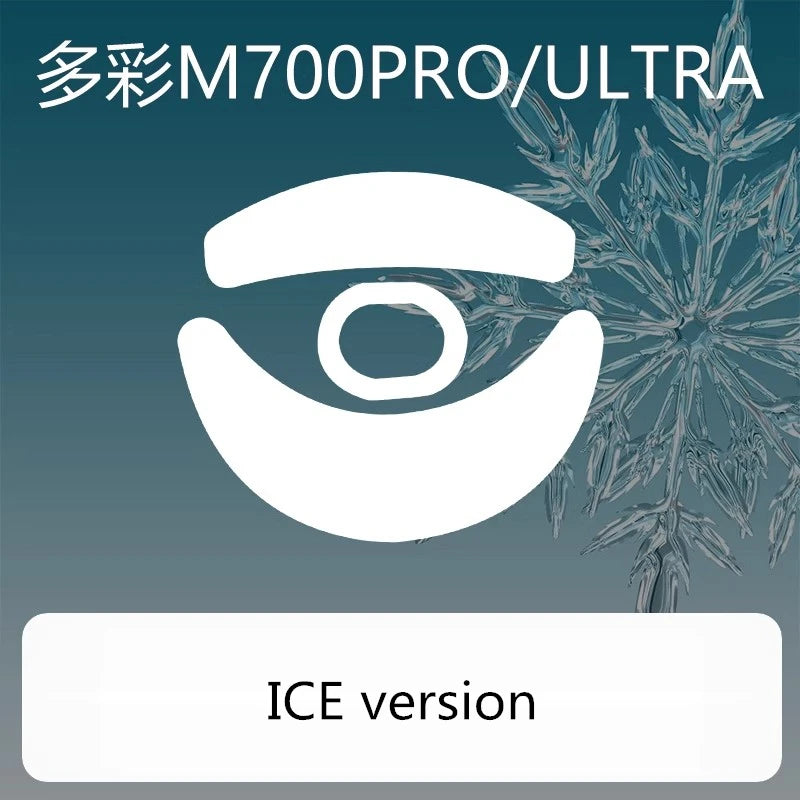 1 Set Ultraglide Mouse Skates For Delux M700 Pro M700 Ultra Brake Control Speed Silence Feet ICE Version Mice Glides PTFE Feet