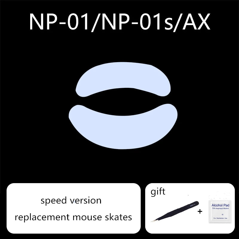1 Set Ultraglide Mouse Skates For VAXEE NP-01 AX NP-01S Wireless Control Speed Mouse Feet ICE Version ARC PTFE Mice Glides