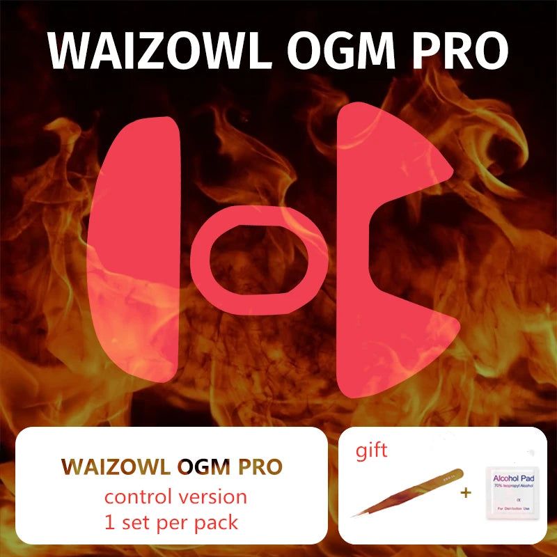 1 Set Mouse Skates For WAIZOWL OGM PRO Control Speed Mouse Feet ICE Version Thickness 0.75mm Mice Glides