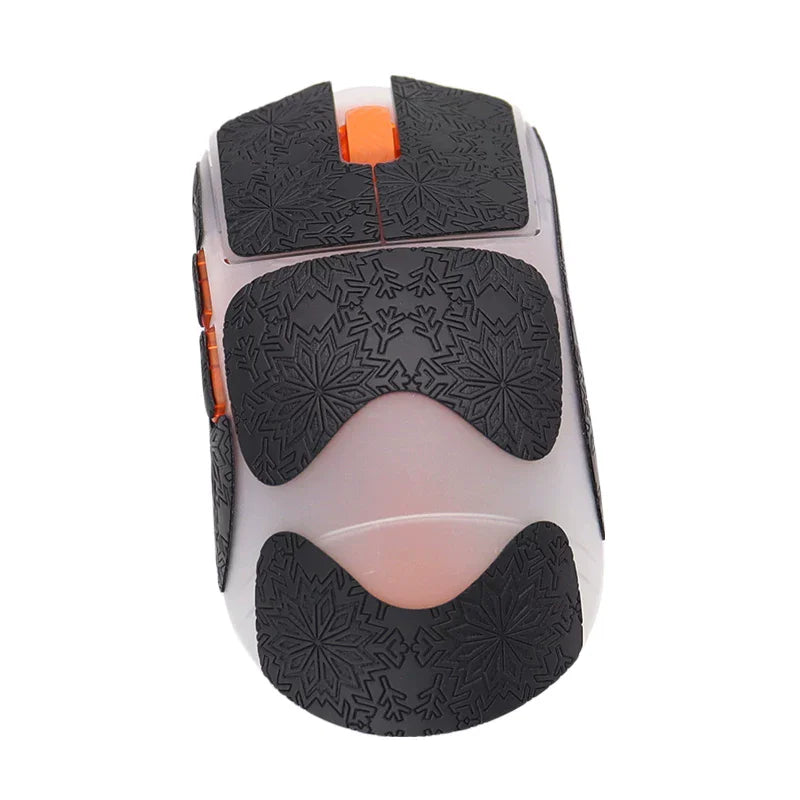 1 Set High-Quality Polyurethane Sweat-Absorbent Mouse Anti Slip Grips Tape Sticker For SCYROX V12L Large Size Mouse