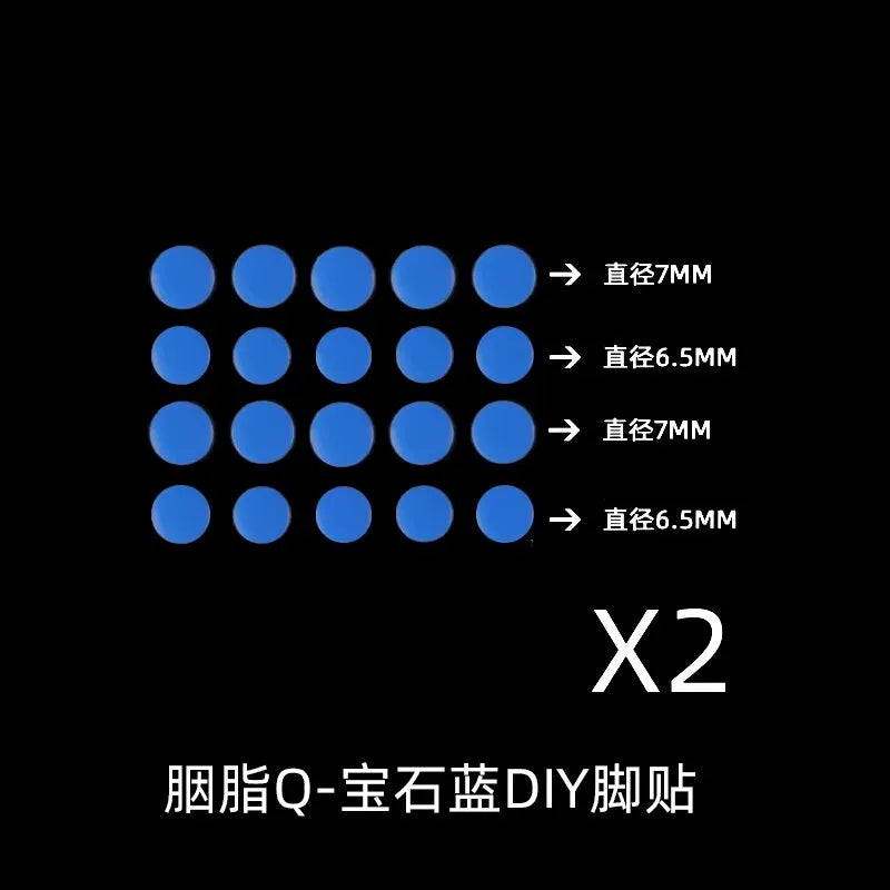 40PCE/Set Esports Tiger PTFE Small Round Dots Mouse Skates Mice Feet Glides For Cloth Hard Glass Mouse Pads