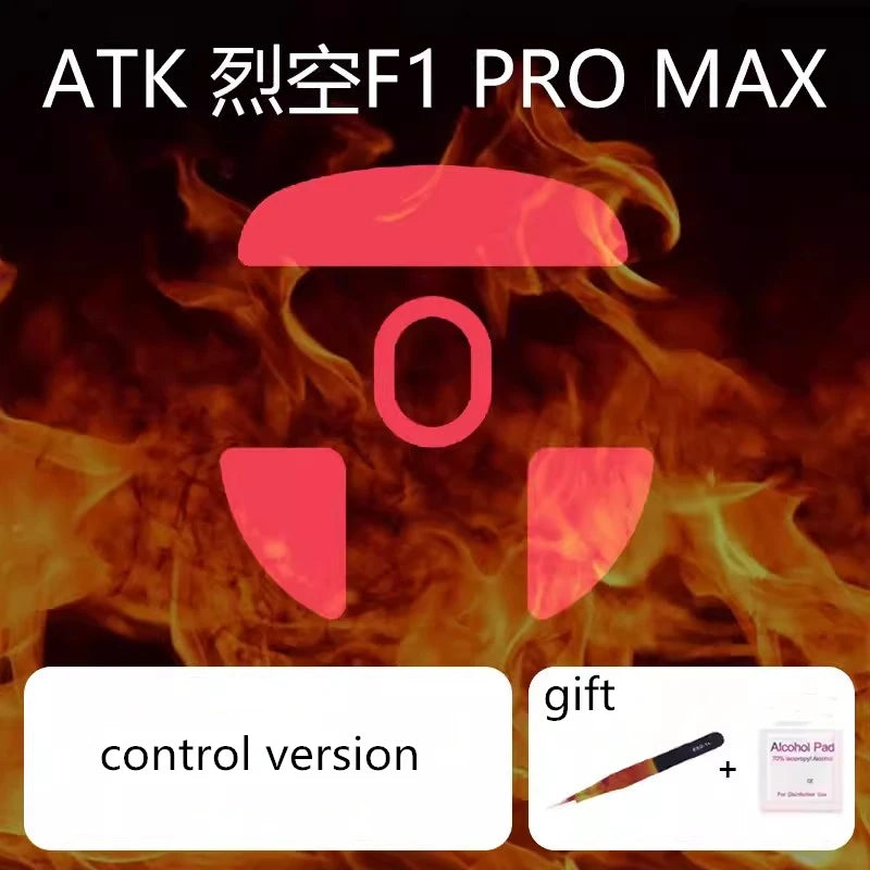 1 Set Ultraglide Mouse Skates For ATK F1 PRO MAX Brake Control Speed Silence Mouse Feet ICE Version Mice Glides PTFE Feet