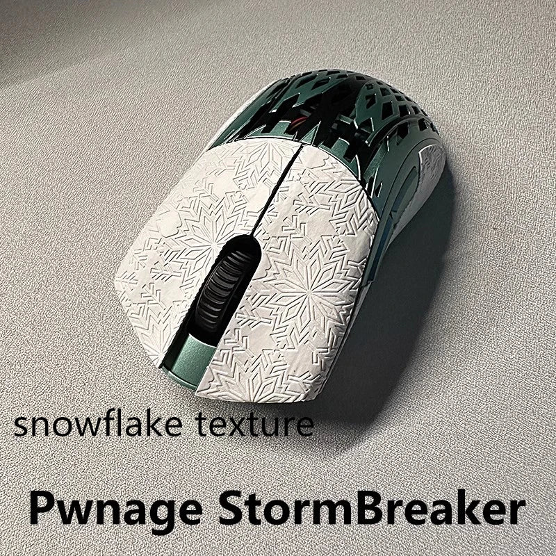 1 Set Mouse Anti Slip Sticker For Pwnage StormBreaker SB Mice Non-Slip Anti Sweat Tape Snowflake/Lizard Texture Thin Style