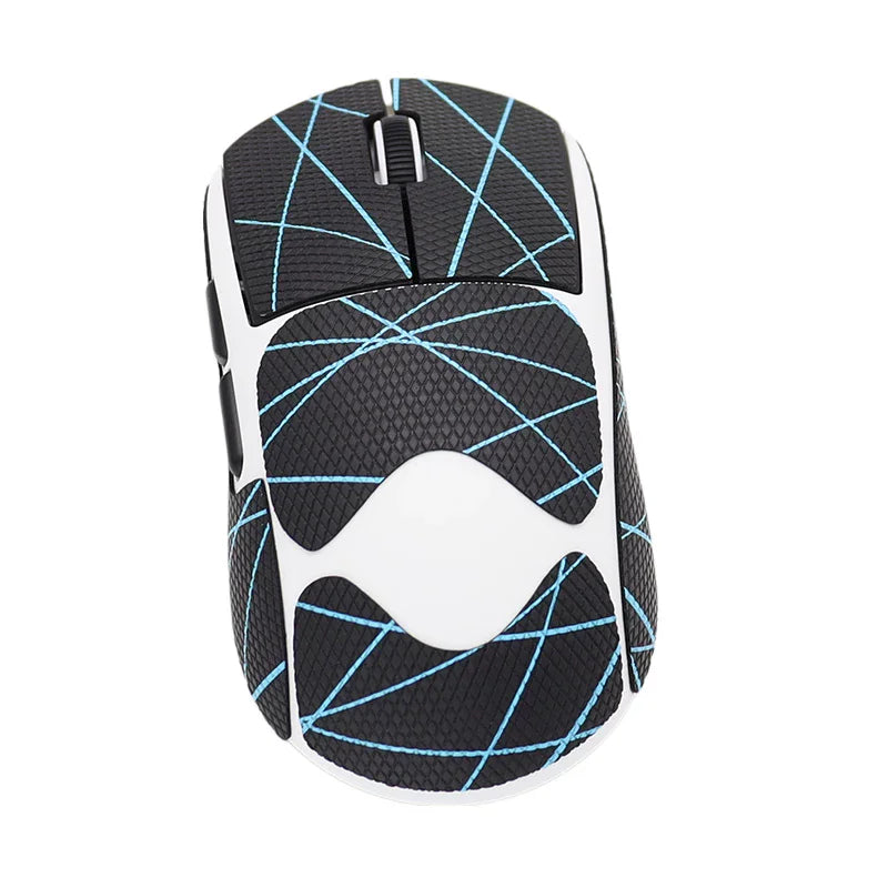 1 Set High-Quality Polyurethane Sweat-Absorbent Mouse Anti Slip Grips Tape Sticker For AULA Kunlun X5 Tri-Mode Wireless Mouse