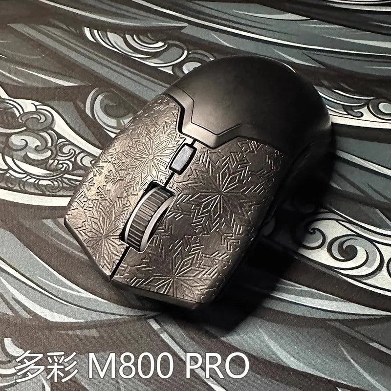 1 Set Mouse Anti Slip Sticker For DELUX M800 Pro Anti Sweat Stickers Tape Non-slip Snowflake Thin Version Wear-resistant 0.25mm