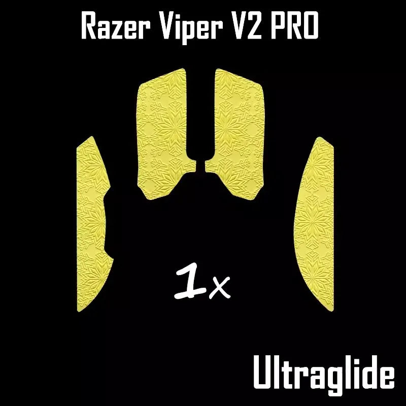 1 Set Ultraglide Mouse Anti Slip Sticker For RAZER Viper V2 Pro Mice Non-Slip Anti Sweat Tape Ultrathin Snowflake Texture
